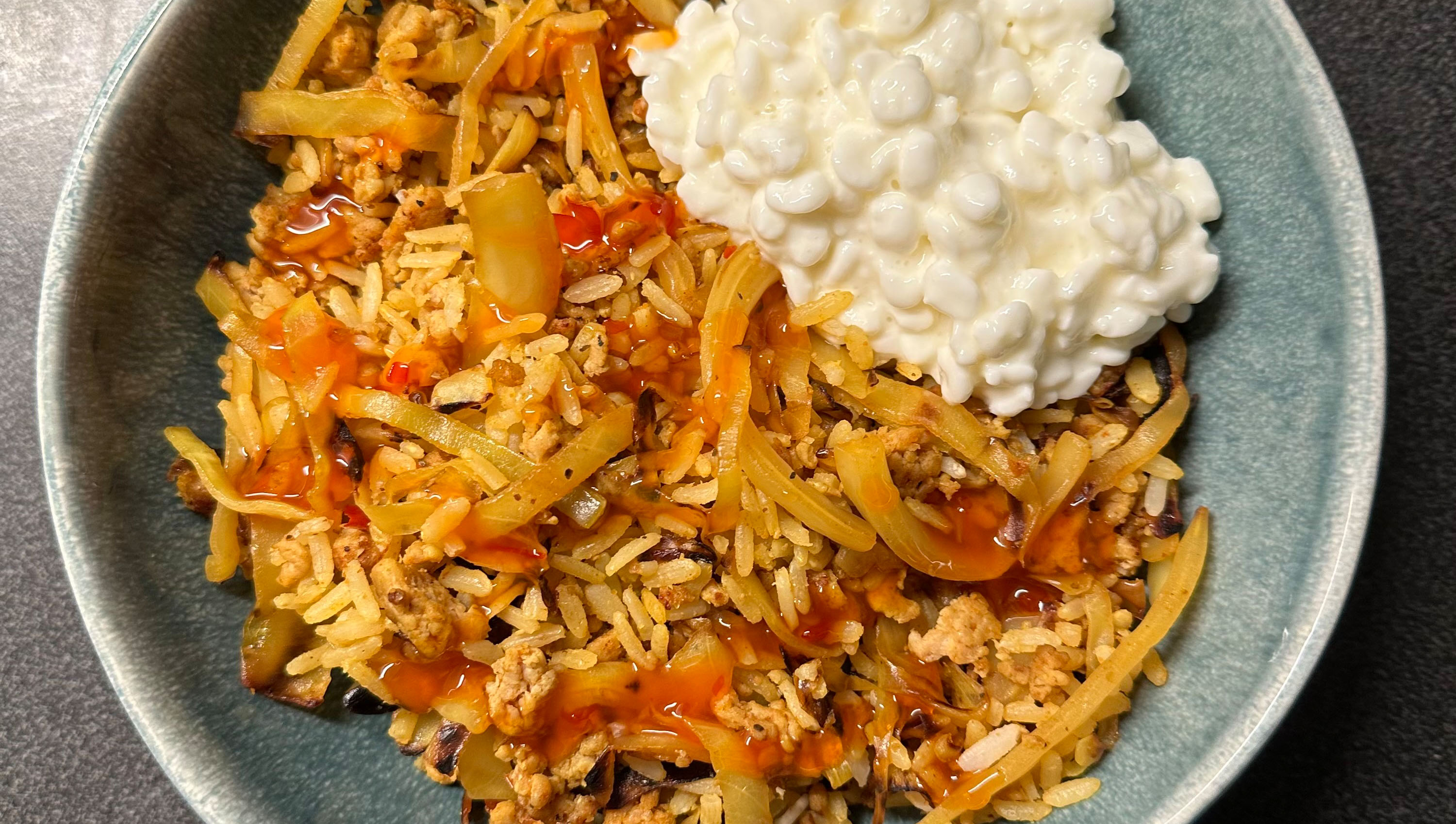 Köttfärsröra med vitkål & curry