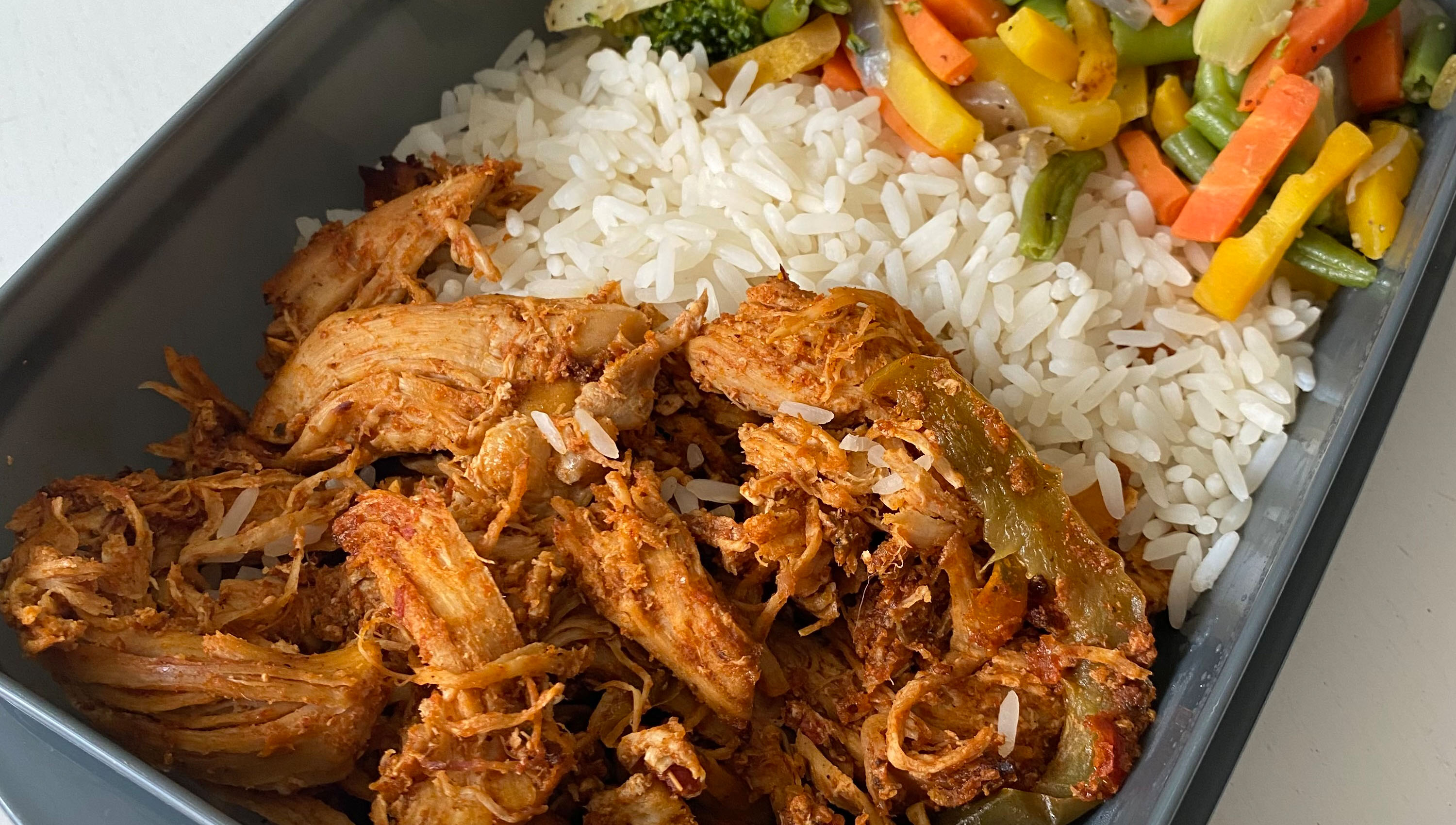 Bild på pulled taco chicken, recept.