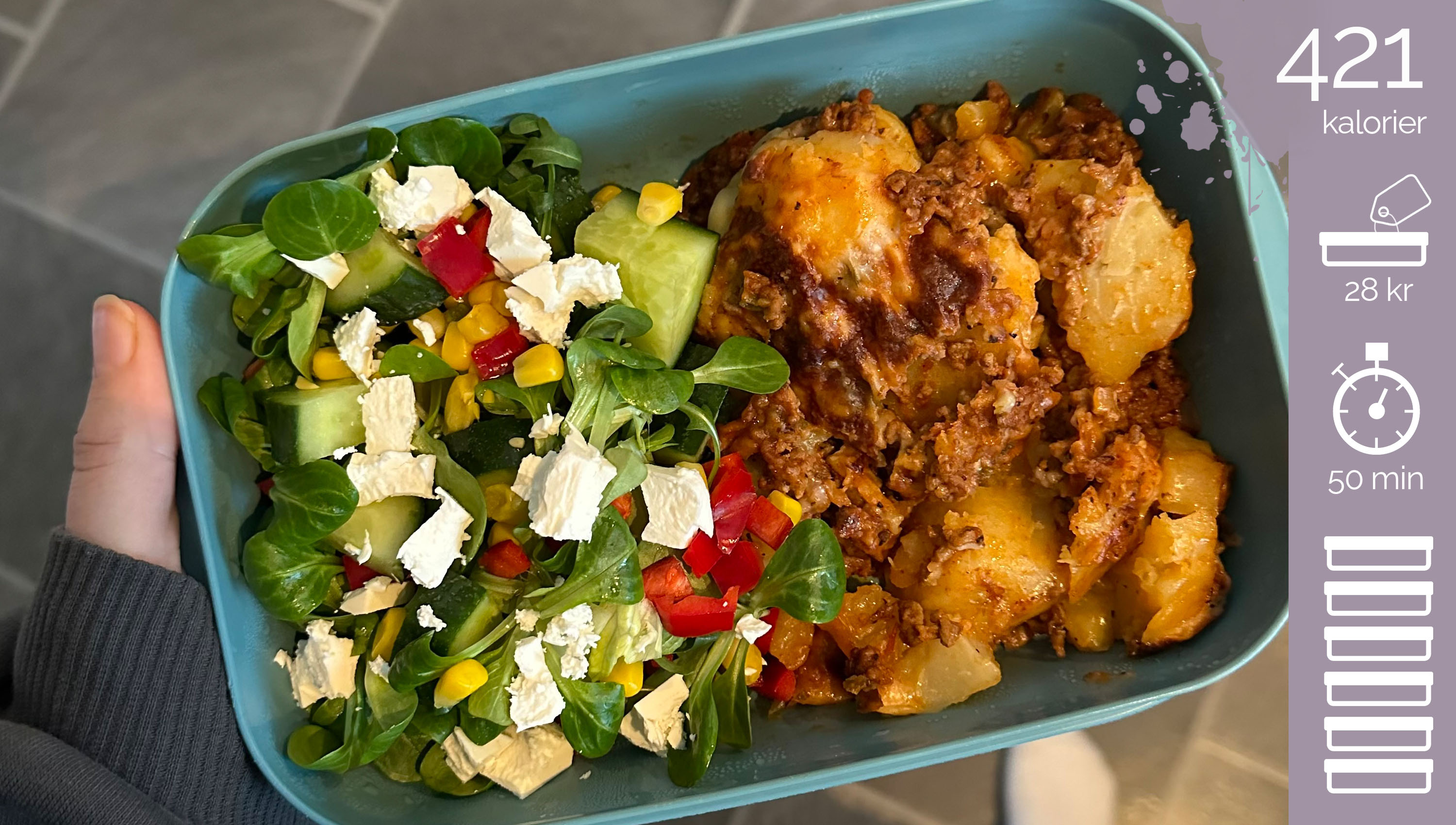Moussaka, recept mealprep.
